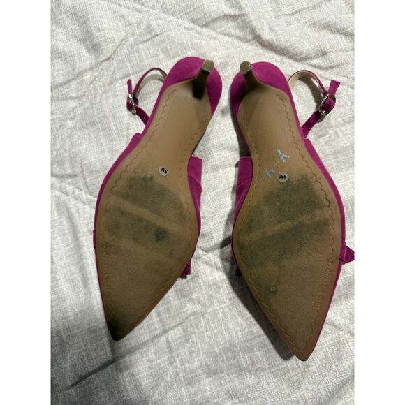 Charter Club Giavanna Slingback Kitten Heel Shoes F43114 Womens Size 9 M Orchid - Picture 3 of 8